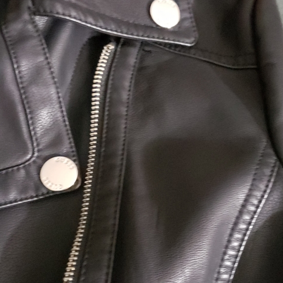 FIRM 🚫 LOWBALLING  BLACK GUESS MOTO JACKET - Picture 7 of 8